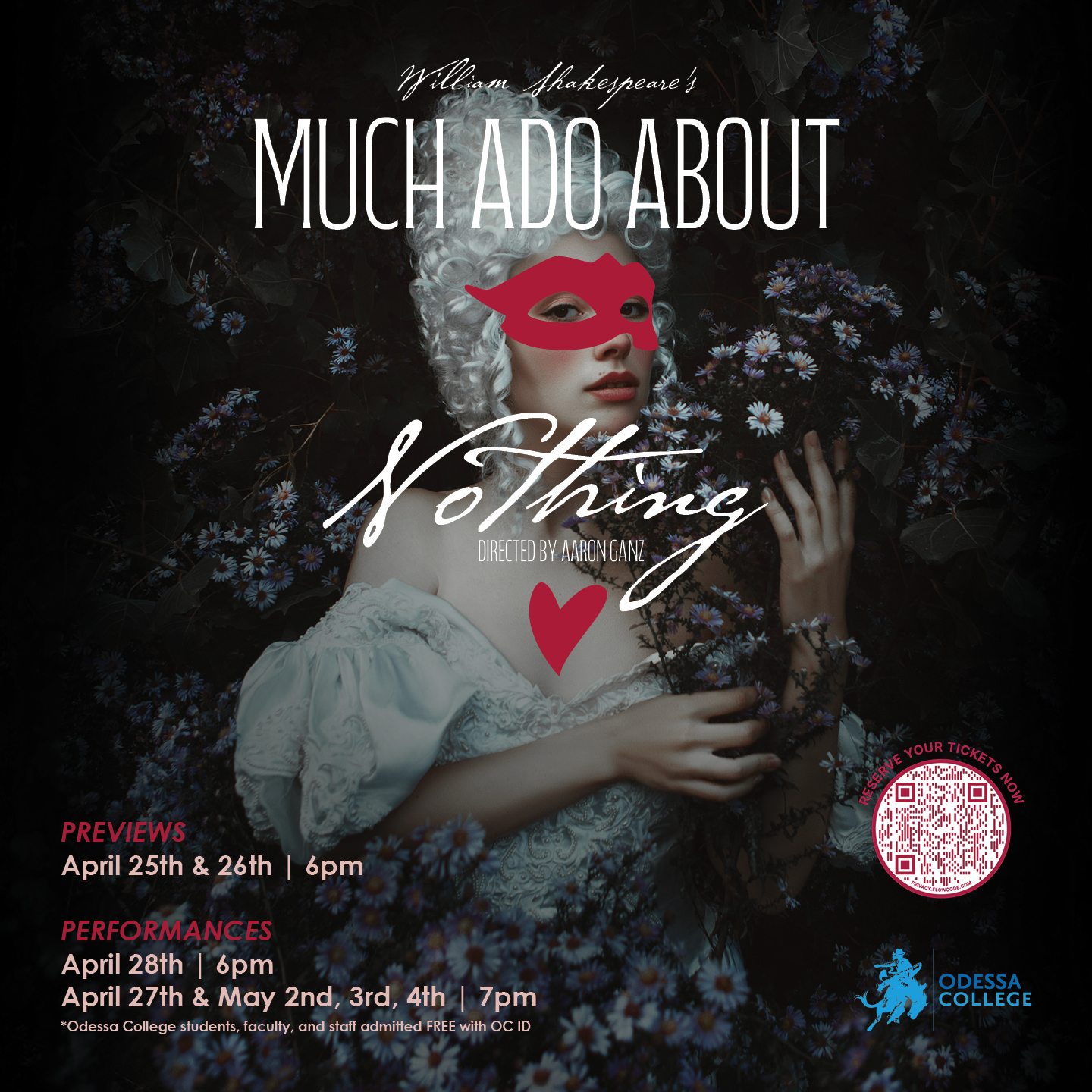TICKET SALES OPEN FOR "MUCH ADO ABOUT NOTHING"