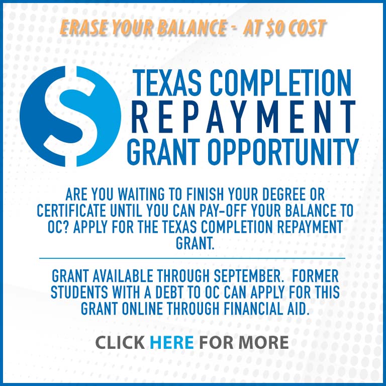 TX Completion Repayment Grant Opportunity