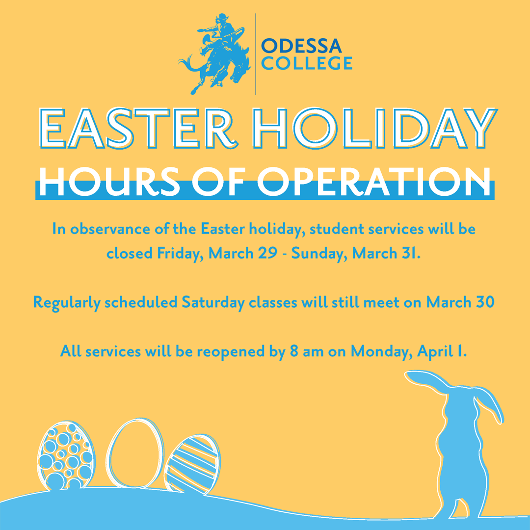 OC to close for Good Friday and Easter holiday