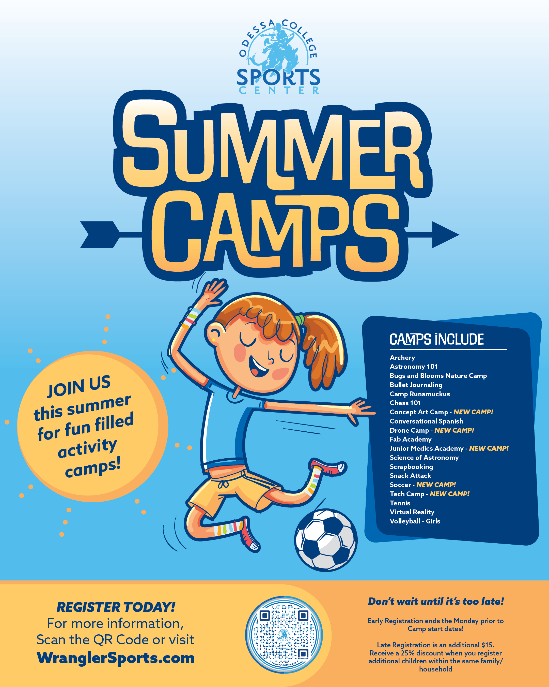 Summer Camps graphic poster