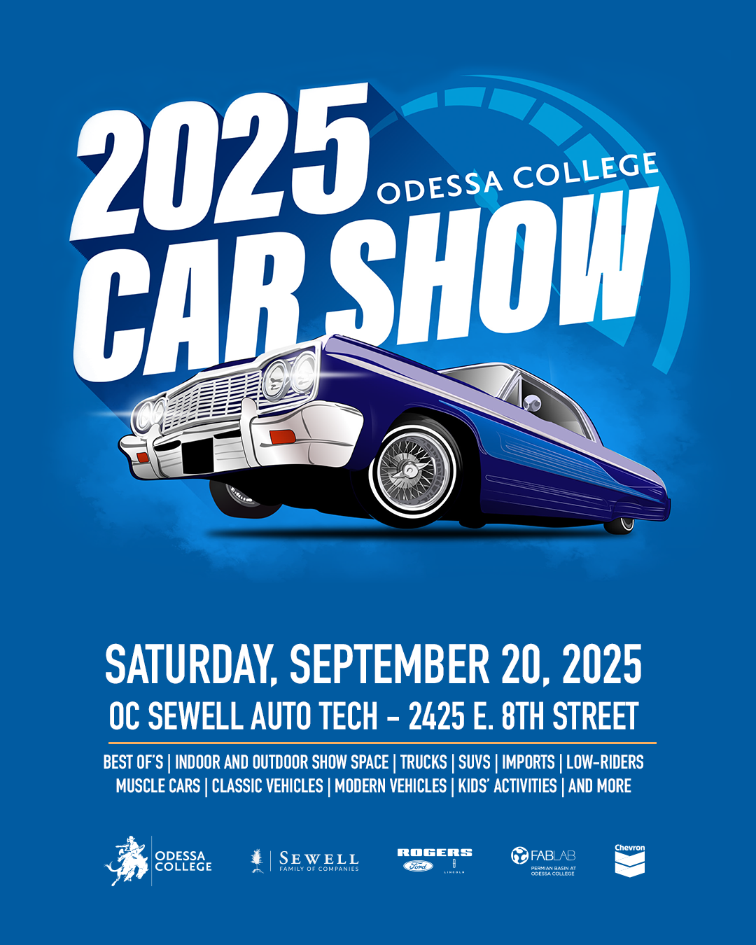 2025 Car Show Poster with information 