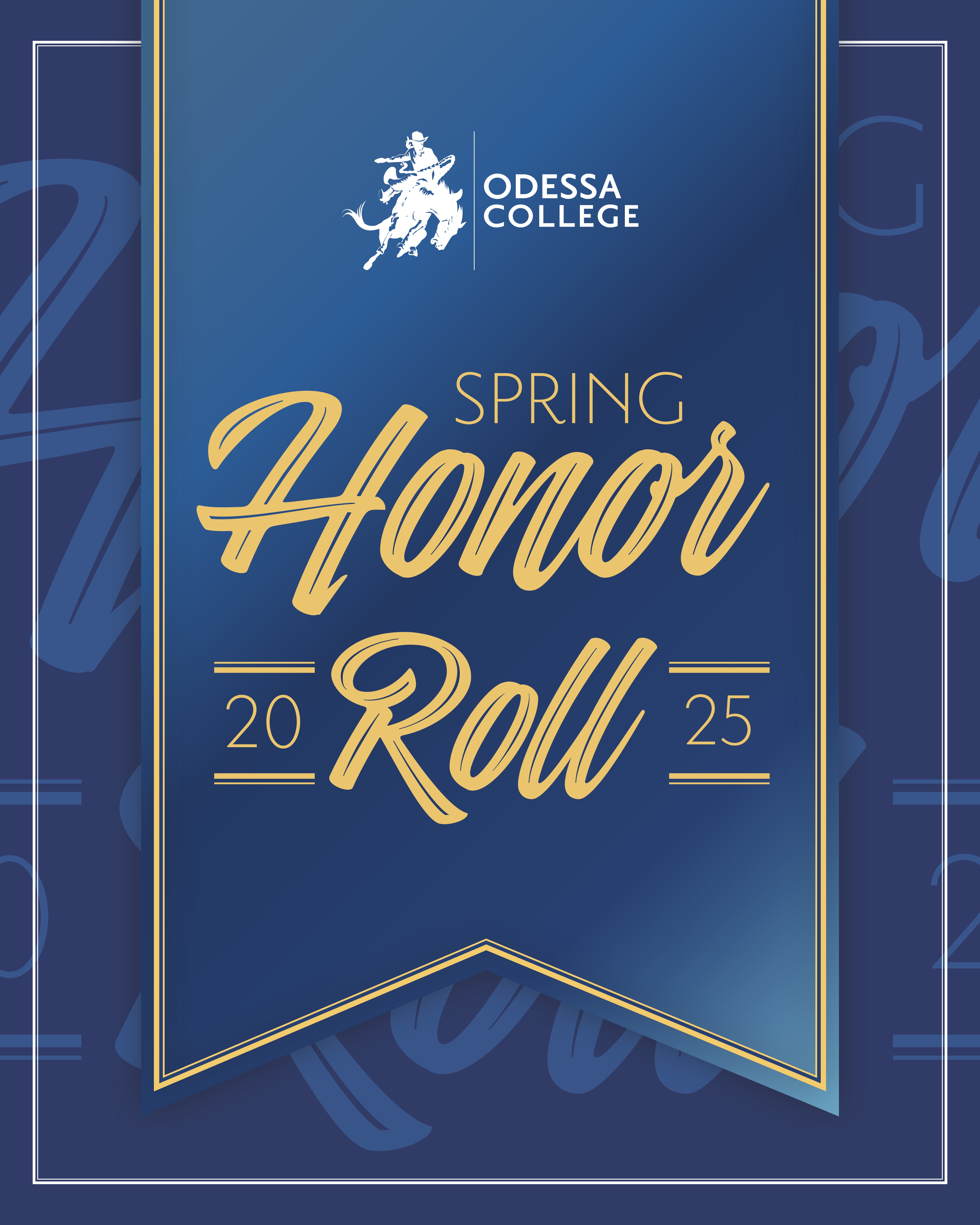 OC 2025 Spring Honor Roll cover