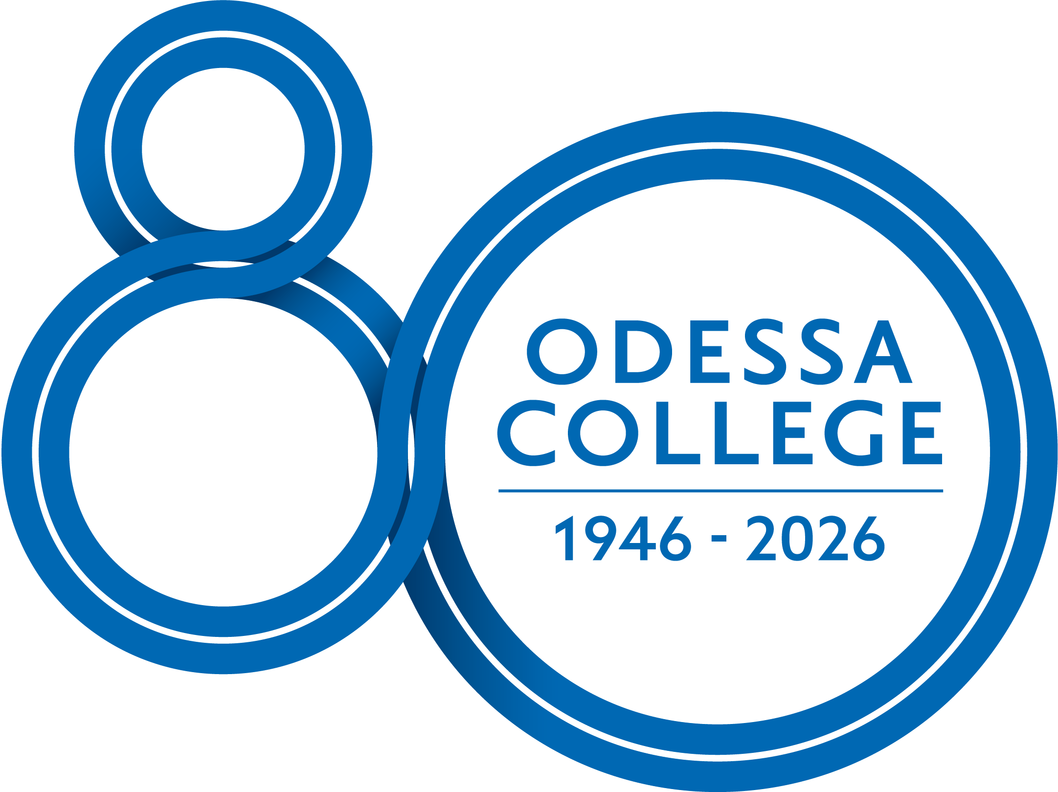 Odessa College 80th logo: 1946 - 2026