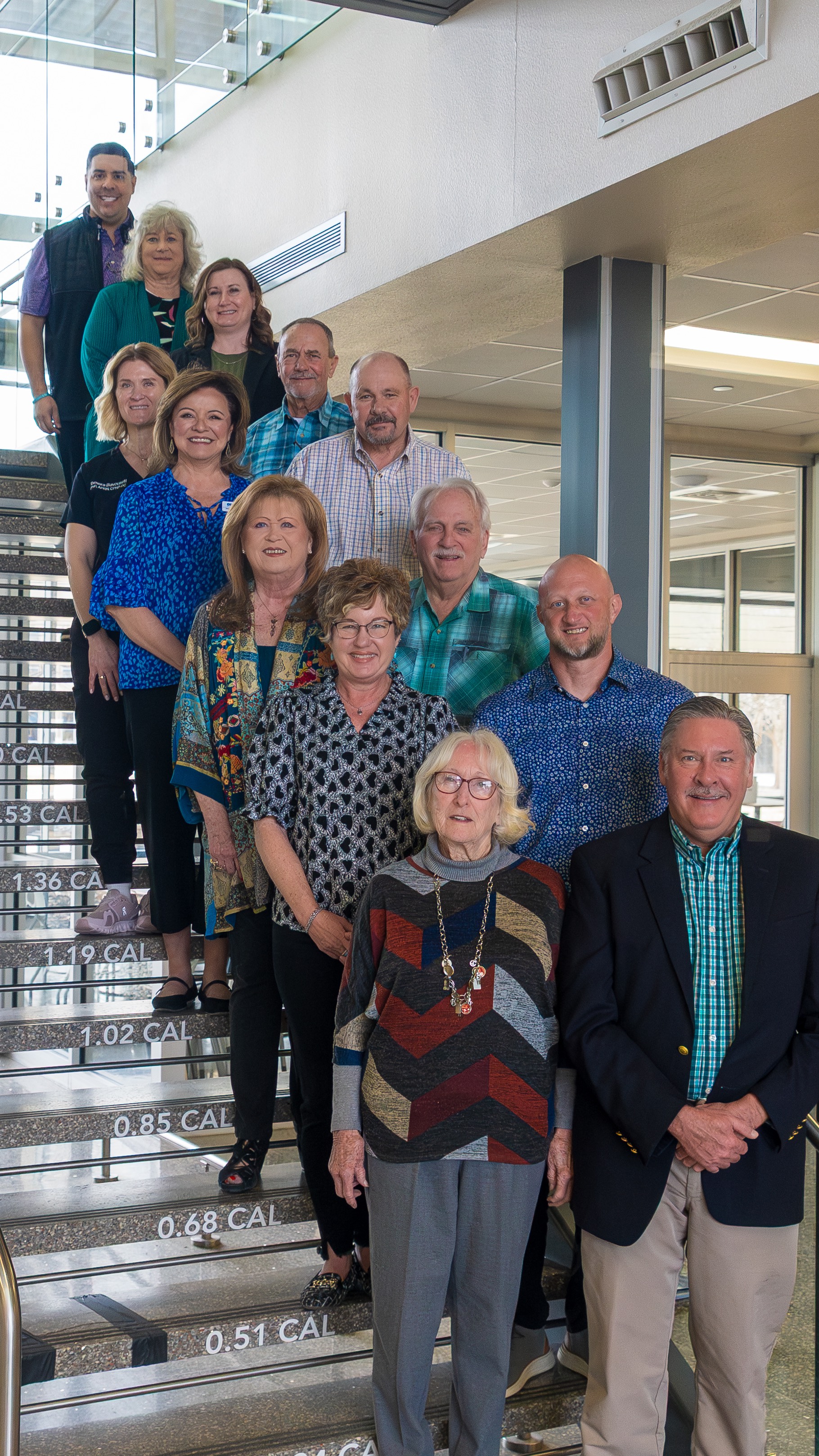 OC Foundation Board Group - From top to bottom: Nathan Villaloboz (President Elect), Teresa Burnett, Becky Griffit, Tamara Bavousett, Tom Passmore (President), Monica Tschauner, Tommy Salmon Jr., Laurie Johnson, Gary Johnson (Advisor), Holley Barrow Moore, Tom Byford, Suzanne Rathbun, Shem Culpepper (Advisor).