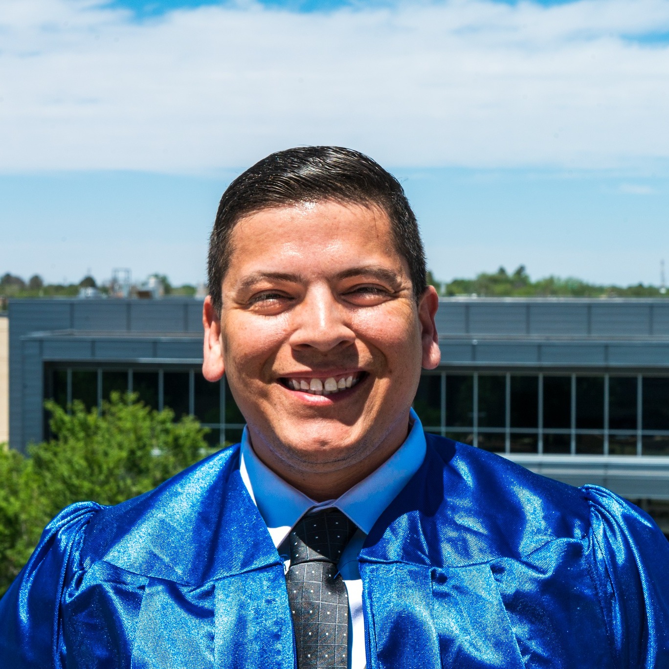 Fernando smiling in balcony