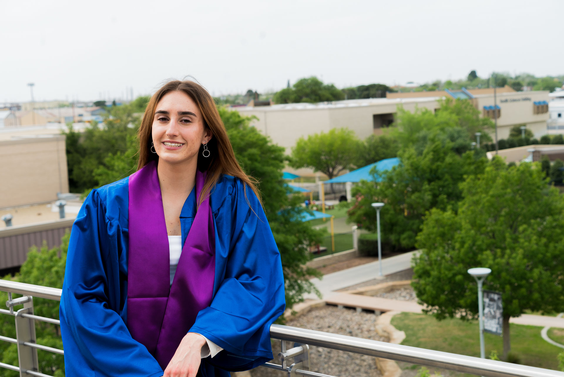 Ivana posing in balcony