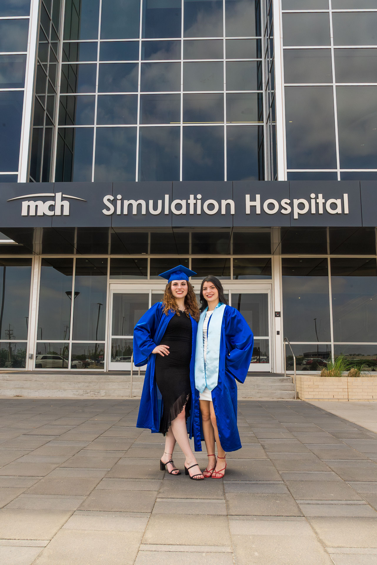 Maggie and Georgia in front of the WHSB